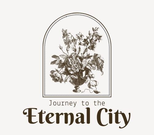 Vintage flower in a vase, brown on beige, arch