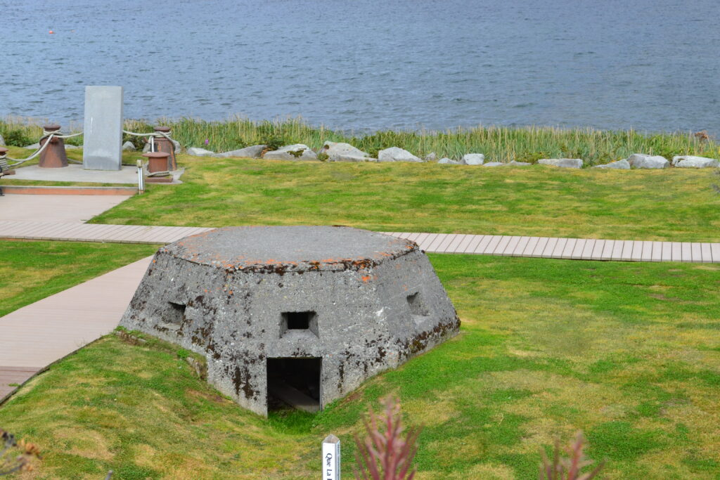 Bunker in the middle of grass in Unalaska