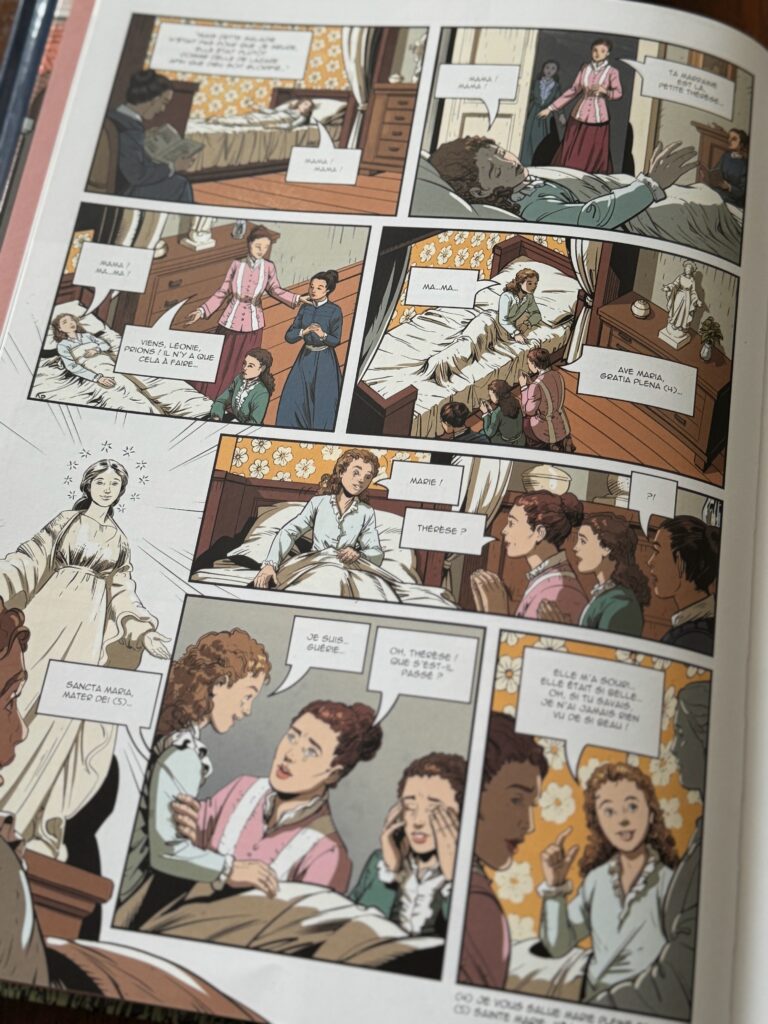 Comic animation on the life of St. Therese 
