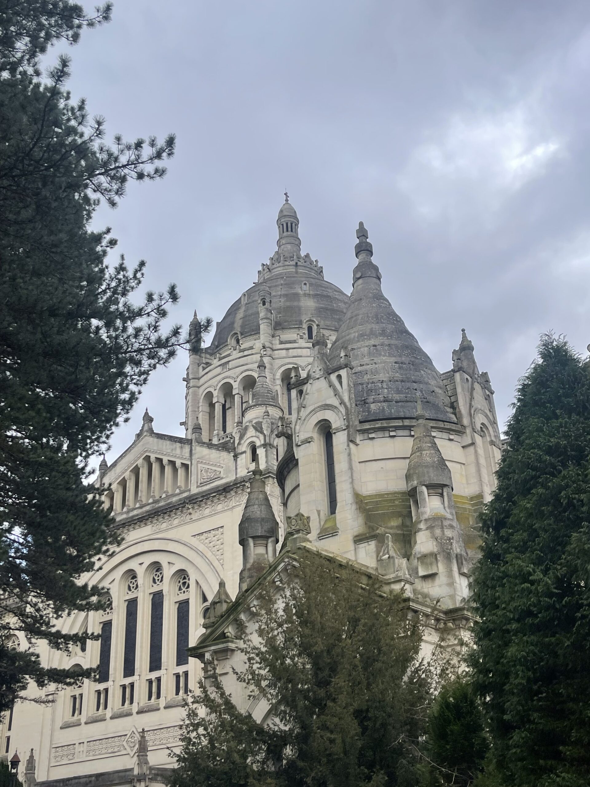 Dome and exterior of the Basilica of St. Therese in France